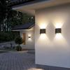 IP65 Waterproof Outdoor Lamp Black White Garden Stairs Bulb Modern LED Wall Light  Home Decoration