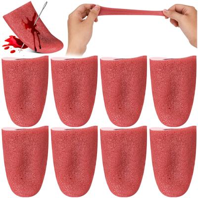 Halloween Silikon Gefälschte Zunge Streich Prop Halloween Harmlos Magie Trick Witz Schrecklich Dehnbar Zunge Spielzeug Party
