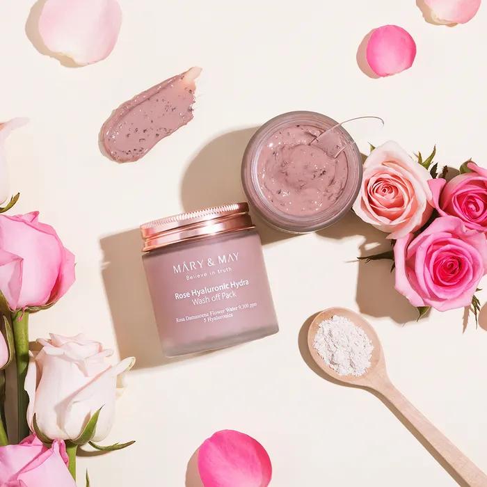 Marien May Vegan Rose Hyaluronic Hydra Wash-Off Pack 125g