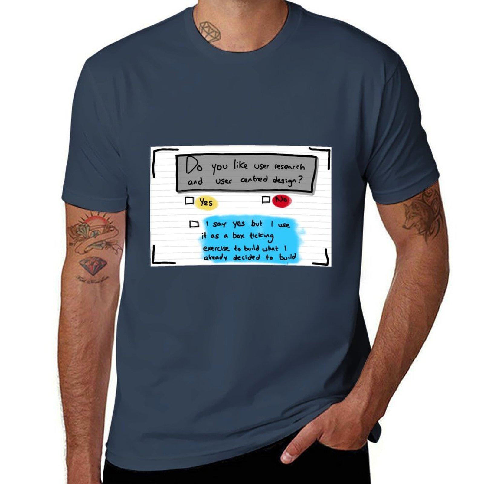 

Do you like user centred design TShirt Basic Casual Short Sleeve Cotton Shirt S