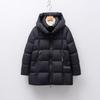 Women's Mid-Length Soft Hooded Goose Down Jacket - Simple Loose Fit