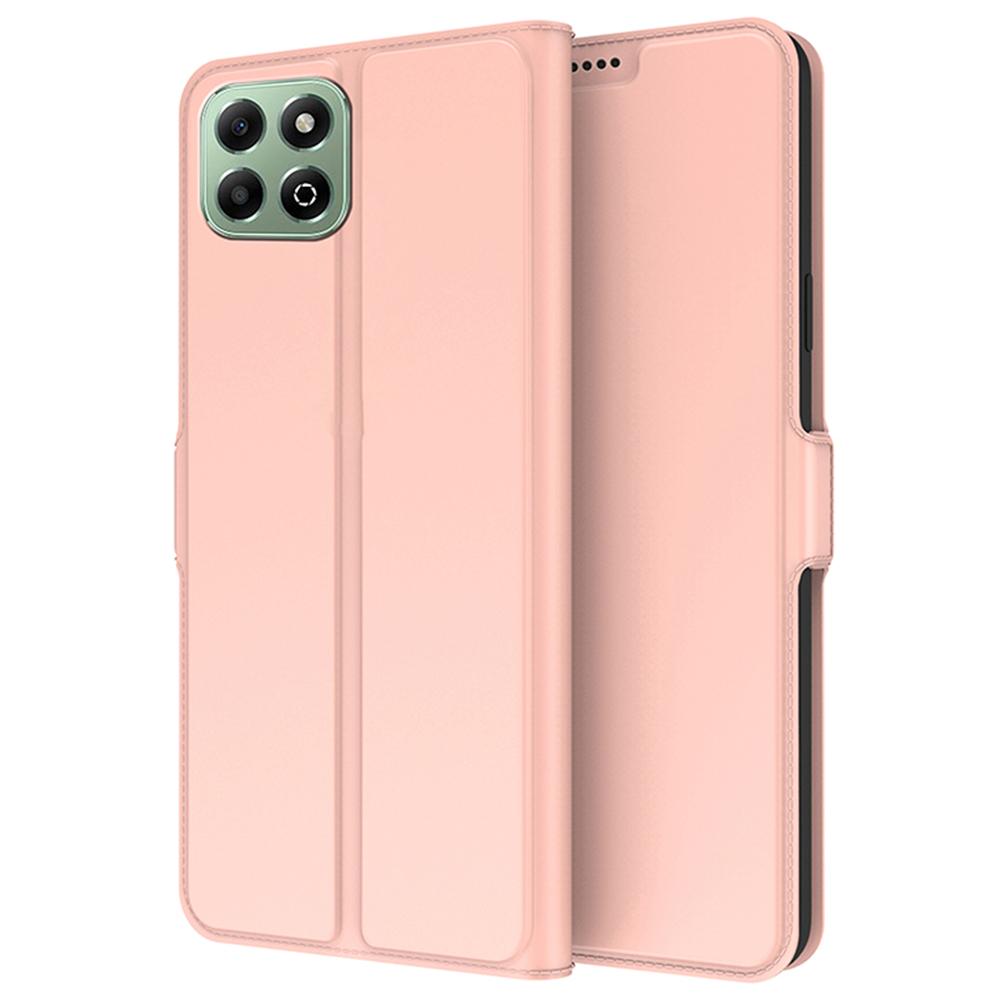 For Honor X6b 4G Case Shockproof TPU Inner Shell Leather Phone Cover Card Slot