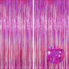1/2/3Pack Glitter Party Backdrop Metallic Foil Tinsel Fringe Curtain Birthday Wedding Graduations Decoration Anniversary Photo. 5