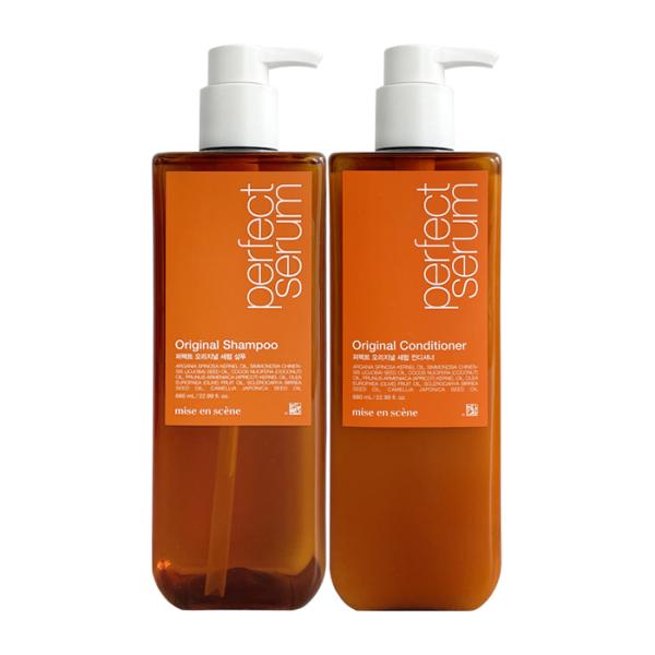 mise en scène Perfect Original Serum Shampoo + Conditioner 680ml