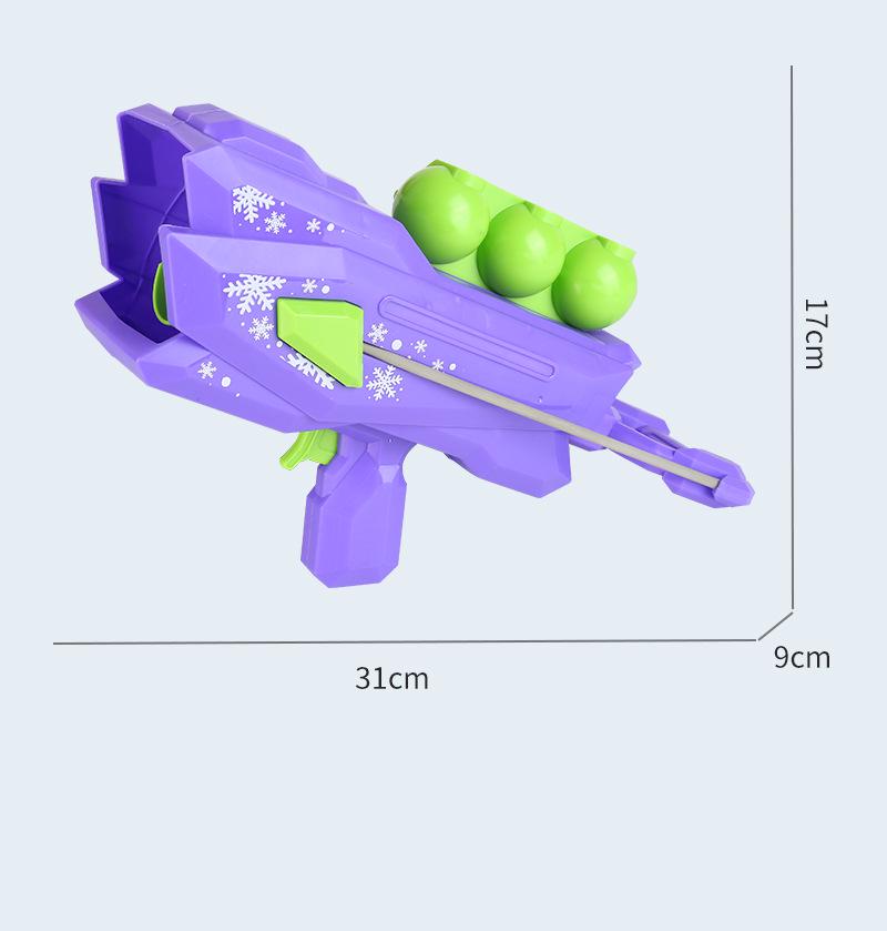Children's Snowball Launcher - Winter Outdoor Play Snowball Thrower and Clip for Snowball Fights