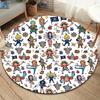 One Piece Poster Round Area Rug Carpet Rug For Living Room Bedroom Sofa Playroom Decor Nonslip Floor Mat