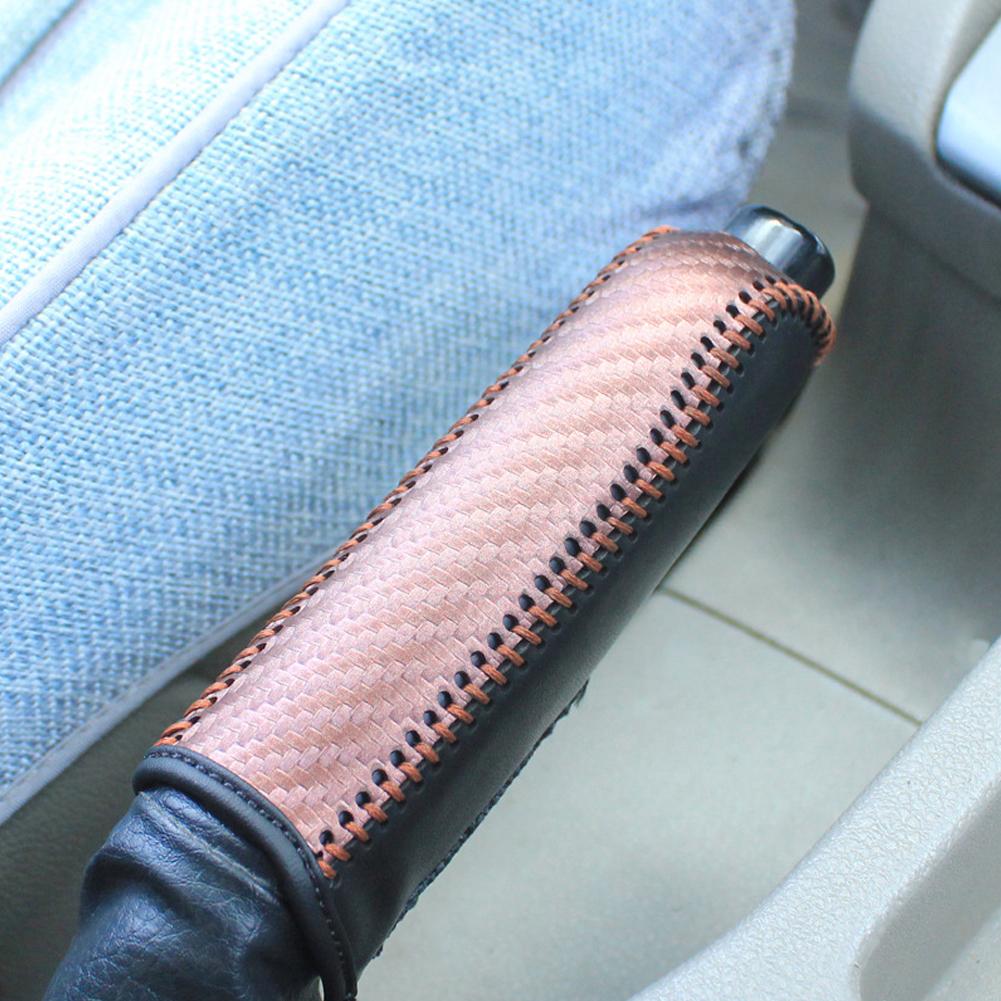 Carbon Fiber Håndbrems Deksel Beskyttende Hylse Håndbremsbeskyttelse for Ford Focus 2012-2018 tilbehør