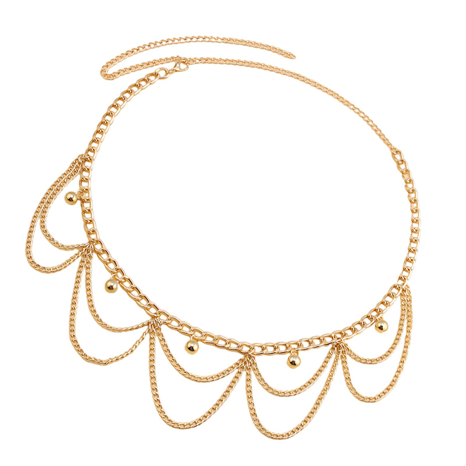 

Поясной ремень Стильный многослойный хрустальный пояс-цепочка Изысканная цепочка Цепочка для живота для танца живота Поясная цепочка B