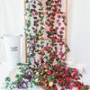 250CM Rose Artificial Flowers Christmas Garland for Wedding Home Room Decoration Spring Autumn Garden Arch DIY Fake Plant Vine