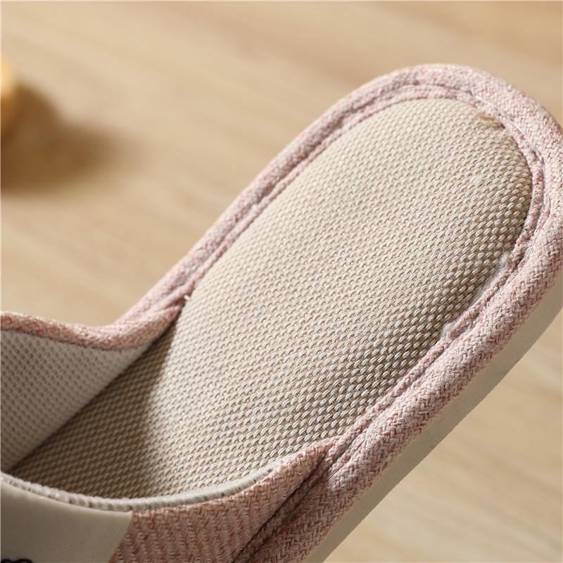 2023 Summer Cotton & Linen Non-Slip Indoor Slippers for Men & Women - Silent & Comfortable