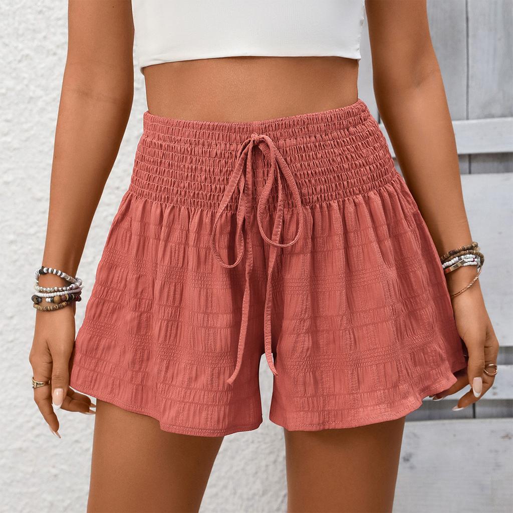 Modische Damen Farbe High Waist Spitze Locker Lässig Shorts