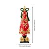 Resin Christmas Tree Figurine Seasonal Tapered Decor with Gold