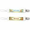 Planetee Pack of 2 Pacifier Clips for Uncle Aunt Cute Animals - Baby Boy Pacifier Holder Aunt Gift