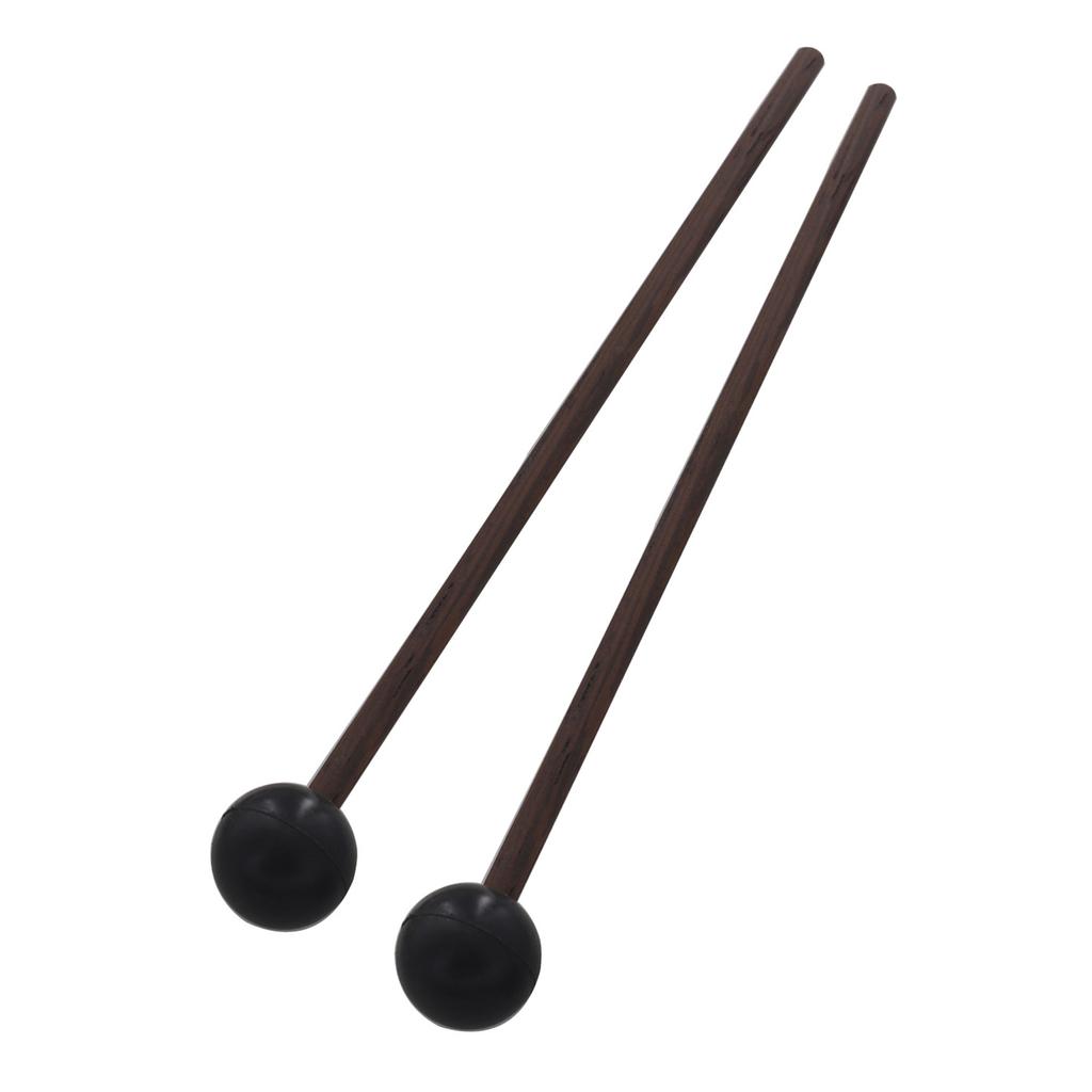 1Pair Steel Tongue Drum Mallet Glockenspiel Drum Stick Rubber Drumsticks with Wood Handle Percussion Instrument Parts