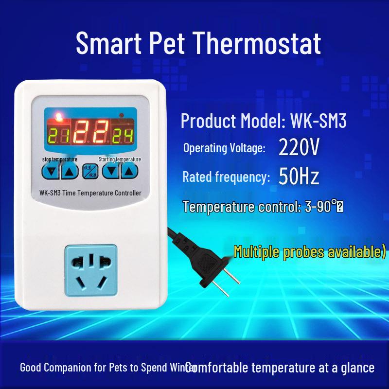 Parrot Winter Ceramic Heat Lamp - Brooder & Pet Warmer, Anti-Scald Thermostat