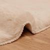 Non Slip Artificial Rabbit Fur Rug OLITE Taupe