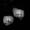 CHROME HEARTS Fischgrätenblumenring 925 Silber Unisex-Ring CH-JZ-525