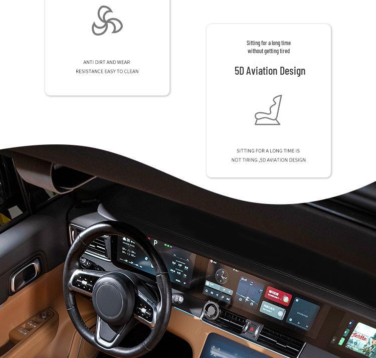 Xiaopeng G3i/G9/P5/P7 Four-Season Seat Cushion: Stain-Resistant Leather Interior, Single-Piece Three-Set