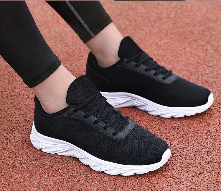 

Модная парная обувь спортивная сетчатая дышащая черная повседневная легкая износостойкая легкая обувь для бега 44