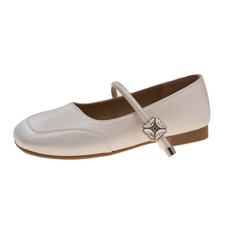 Late evening breeze gentle shoes flat single shoes women's summer 2025 new Mary Jane women's shoes with skirts soft-soled small leather shoes