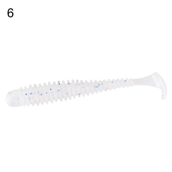 MUQZI Sports Accessory 10Pcs/Set Mini Fishing Artificial Soft Vivid Lure Wobbler Worm Swim Bait