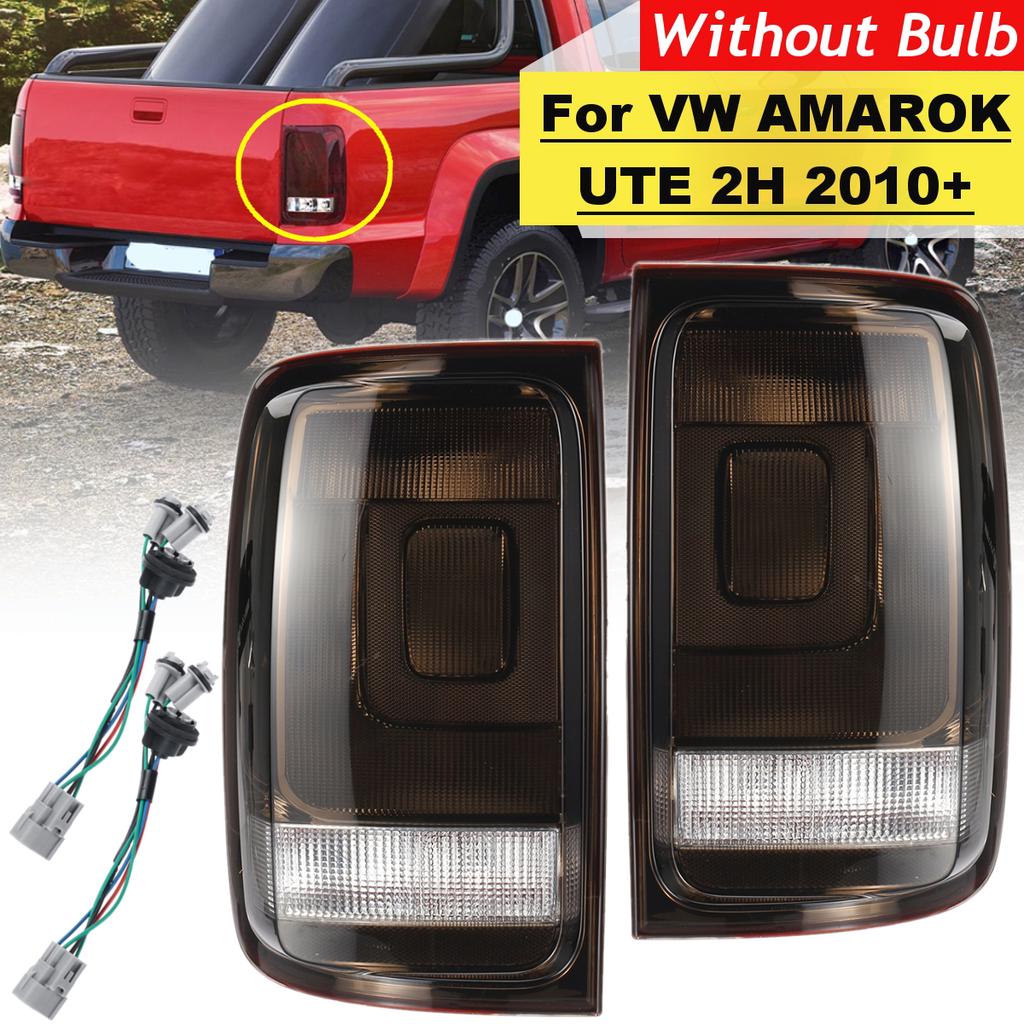 Car Rear Left/Right Smoked Black Tail Brake Light With Wiring For