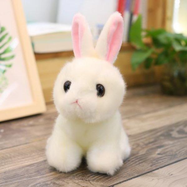 Little White Rabbit Doll Plush Toy Bunny Cloth Doll Cute Bunny Doll Girl Birthday Gift