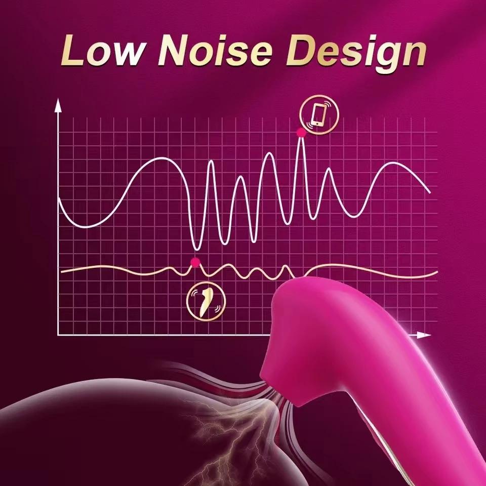 Powerful Automatic 3-in-1 Clit Sucking G Spot Vibrator & Nipple Massager for Women Adult Pleasure Toy