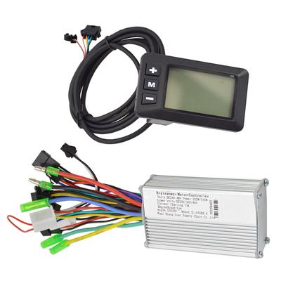 250W 350W 24 48V 36 60V בקר מנוע לאופניים חשמליים עם פנל תצוגת LCD ערכת בקר מהירות מנוע לקורקינט אופניים חשמליים