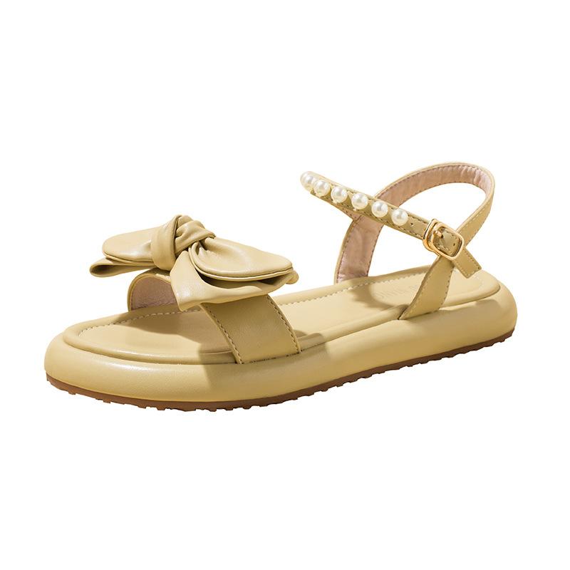 733-16 Summer New Fairy Style Flat-bottomed Muffin Thick-soled Versatile French Style with Skirt Women's Sandals