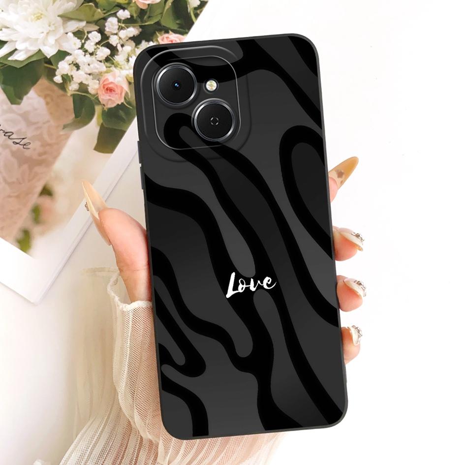 For Tecno Spark 40C Case KM4k Fashion Painted Liquid Silicone Soft TPU Shockproof Cover For Tecno Spark40C Pop 10 Pro Phone Case