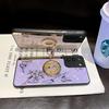 Samsung Note20Ultra Butterfly Ring Stand Phone Case S25 Mirror Water Diamond Anti-drop Protective Case
