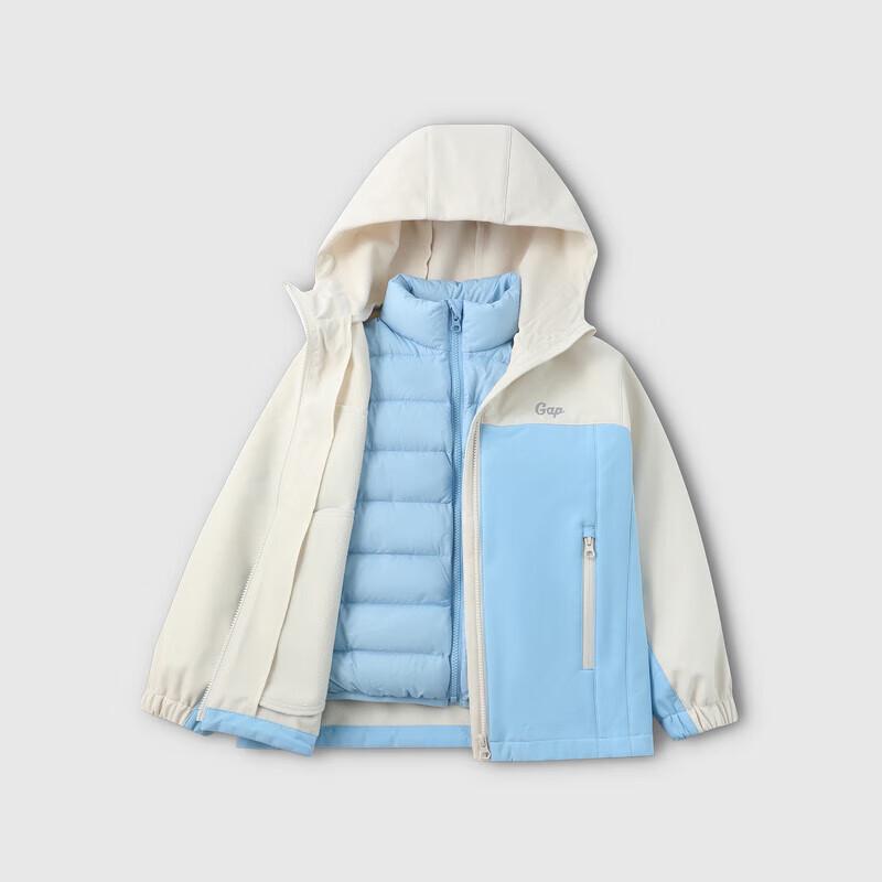 Gap Girls' 3-in-1 Fleece Lined Down Jacket