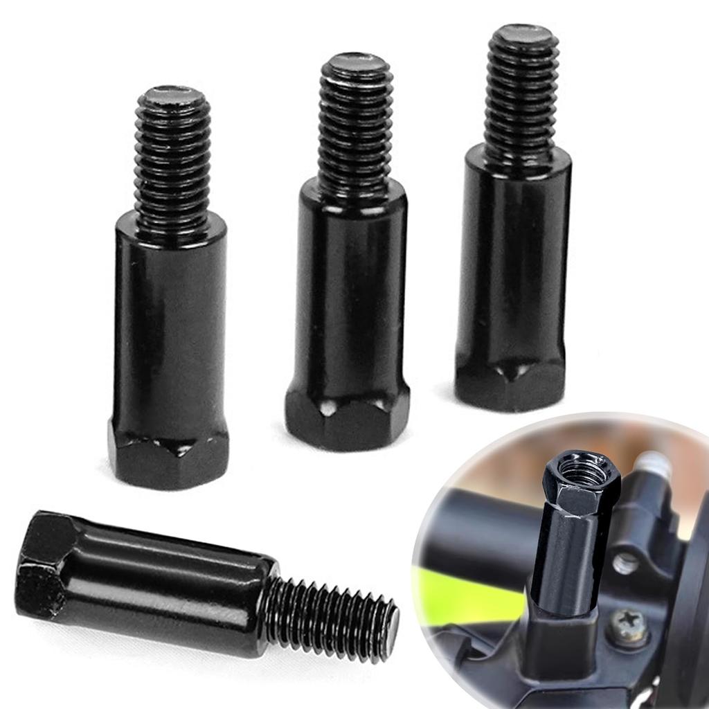 Makuki Motorcycle Mirror Conversion Mirror Extension To Thread Height Adjustment To Thread High Hardness Adapter, Screw, Adapter, 8mm, 4-Piece Set,