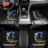 4ks Sada autokoberců s motivem Hvězdné nebe a koně - Univerzální střih, Plné pokrytí vpředu i vzadu, Křišťálový samet Polyester Auto Inte