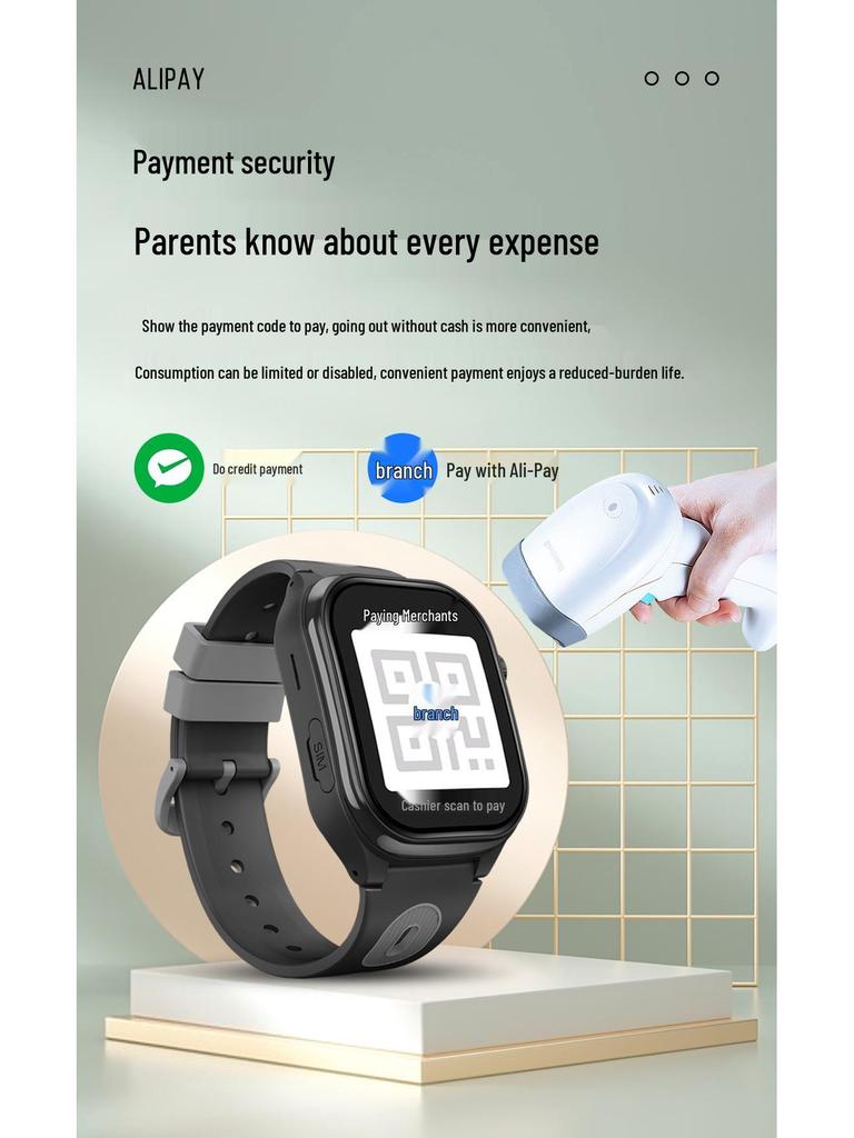 AS06 Kids' 5G Smartwatch with Card Slot & Positioning