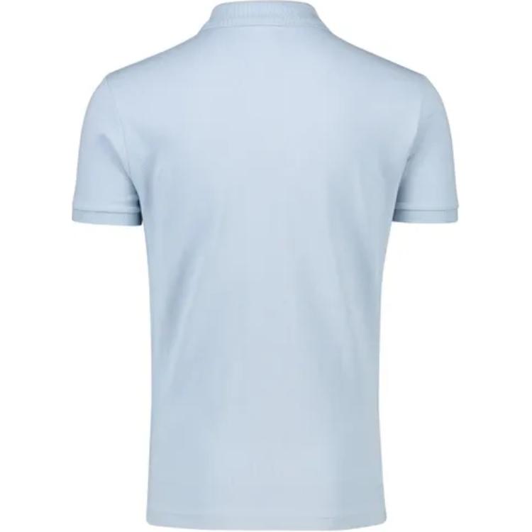 Polo Ralph Lauren Einfarbiges Poloshirt mit Kragen Kurzarm Herren Oberteile Hellblau 710680784-365