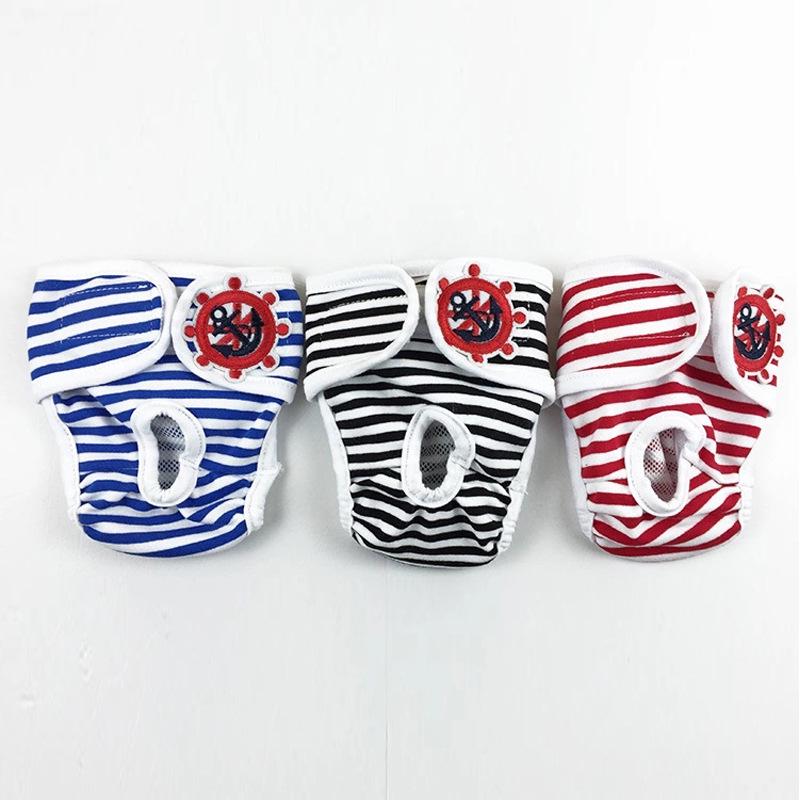 Striped Dog Sanitary Pants & Belly Band for Pets