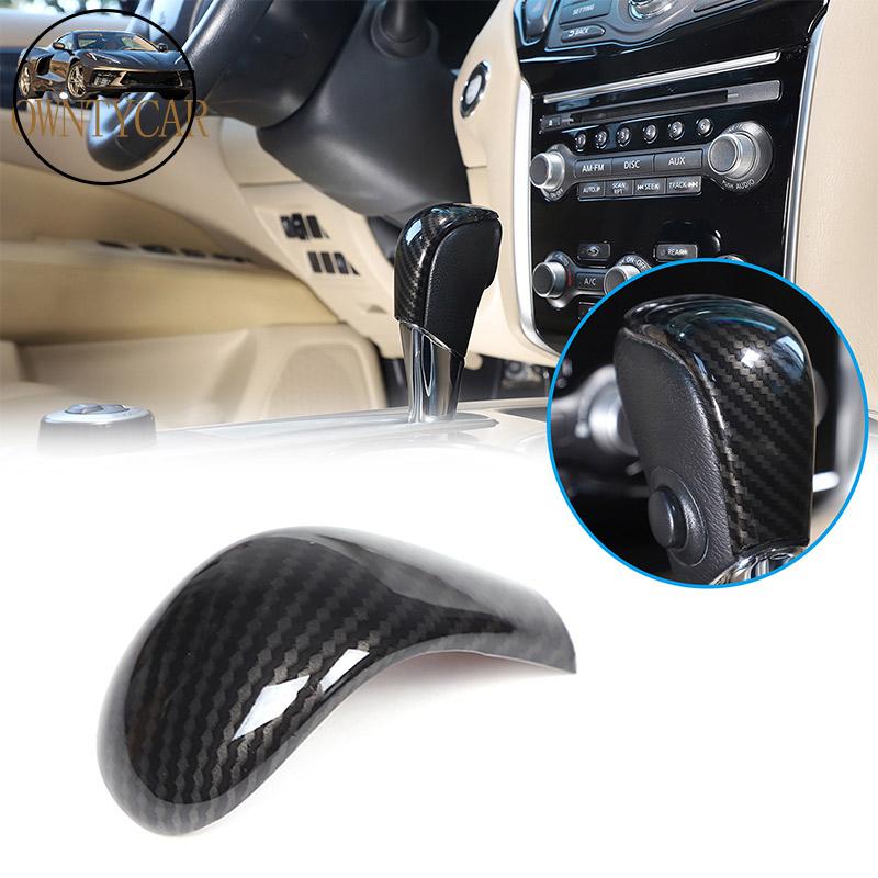 

For Nissan Pathfinder 2013-2018 ABS Carbon Fiber Car Center Shift Panel Glass Lift Steering Wheel Frame Navigation CD Panel Trim 7-