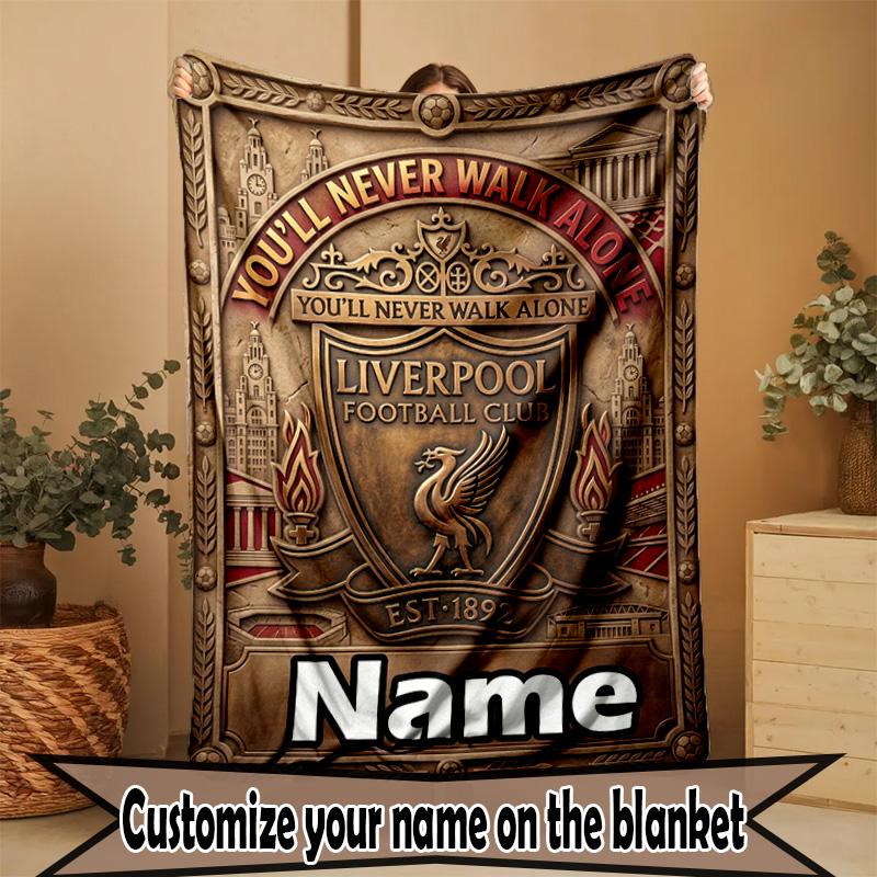 Custom Name Personalized LFC Print Blanket, Home Decor, Bedroom, Sofa, Camping, Couch, Gifts for Birthday Christmas