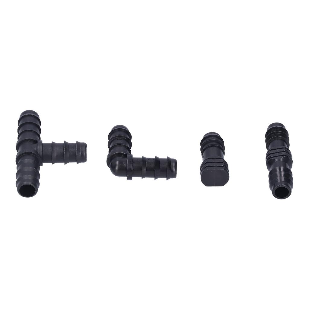 32Pcs/Set Drip Irrigation Tees Connectors Kit 1/2 Tubing Set Garden Greenhouse Sprinkler System