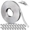 304 Stainless Steel Large Pipe Clamp with Perforated Band for DIY Projects