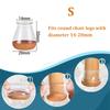 24 Pcs Chair Leg Floor Protectors for Hardwood Floors Silicone Covers Felt Pads Furniture Leg Caps Anti-Scratch Reduce Noise Fit 14-40mm