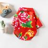 Summer Lightweight Pet Clothes Dog Shirt and Cat Hawaiian Beach Shirt for Teddy and Poodle, Stylish Breathable Pet Apparel