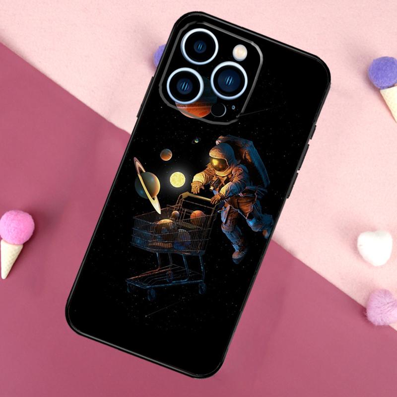 Space Planets Solar System Case For iPhone 16 15 Pro Max 11 12 13 Mini 14 15 Pro Max 16 Plus XR 16e Phone Back Cover