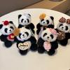 Chengdu Cartoon Cute Flower Panda Strawberry Persimmon Backpack Plush Panda Pendant Little Panda Doll