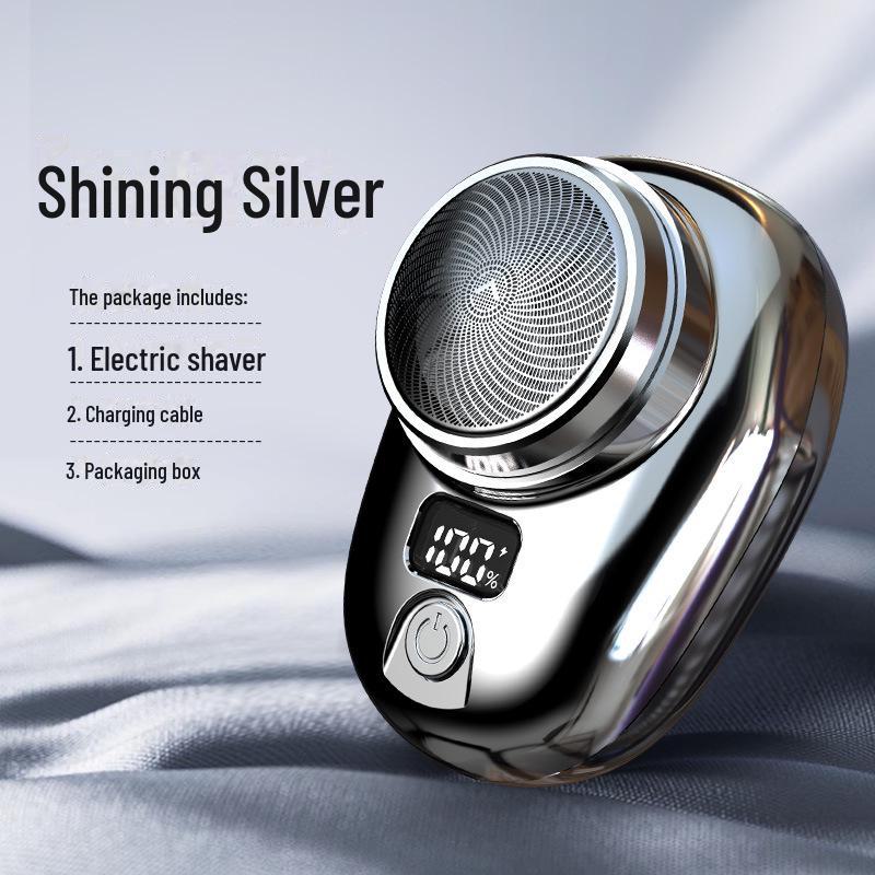 

Чоловіча електробритва з цифровим дисплеєм – портативна, безшумна та популярна на Douyin 026 срібний