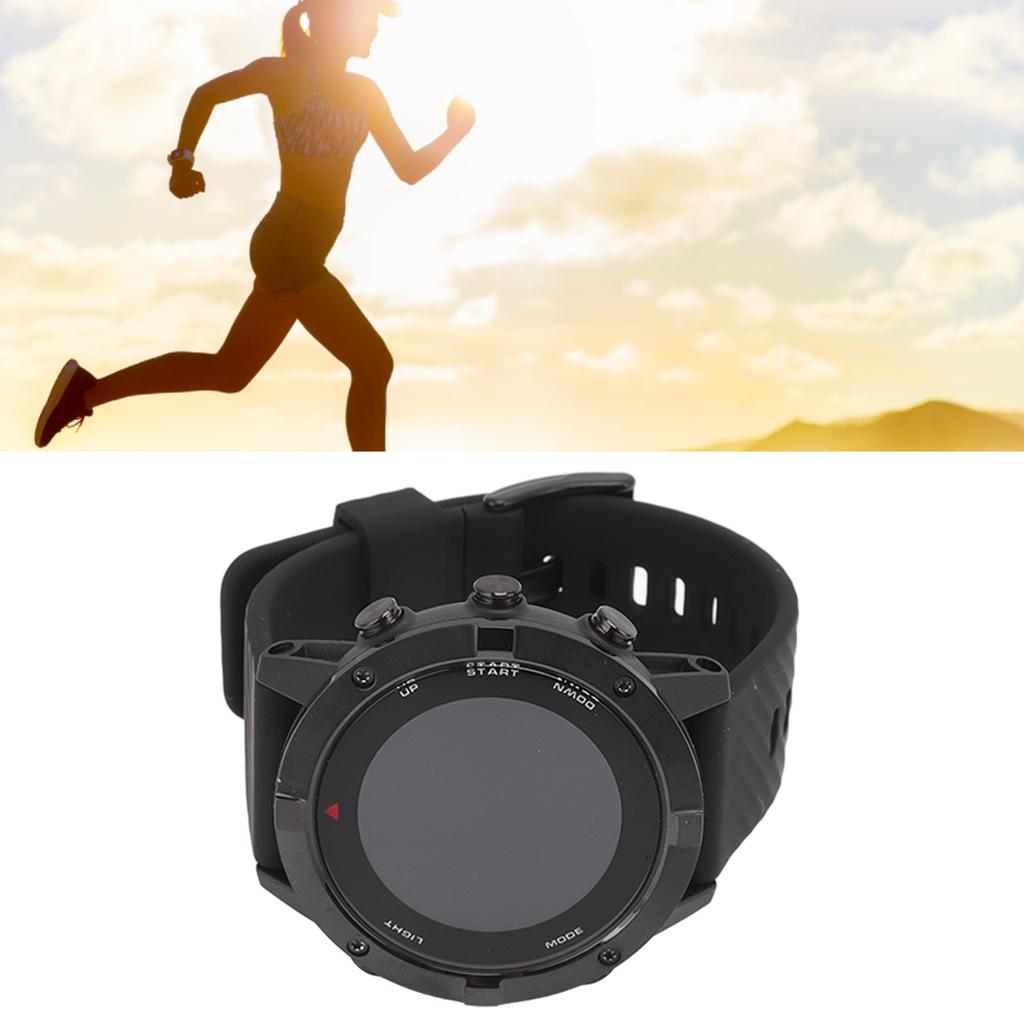 Sports Watch Waterproof LCD Screen Route Navigation Heart Rhythm Monitor GPS Running Watch For Hiking Cycling Diving
