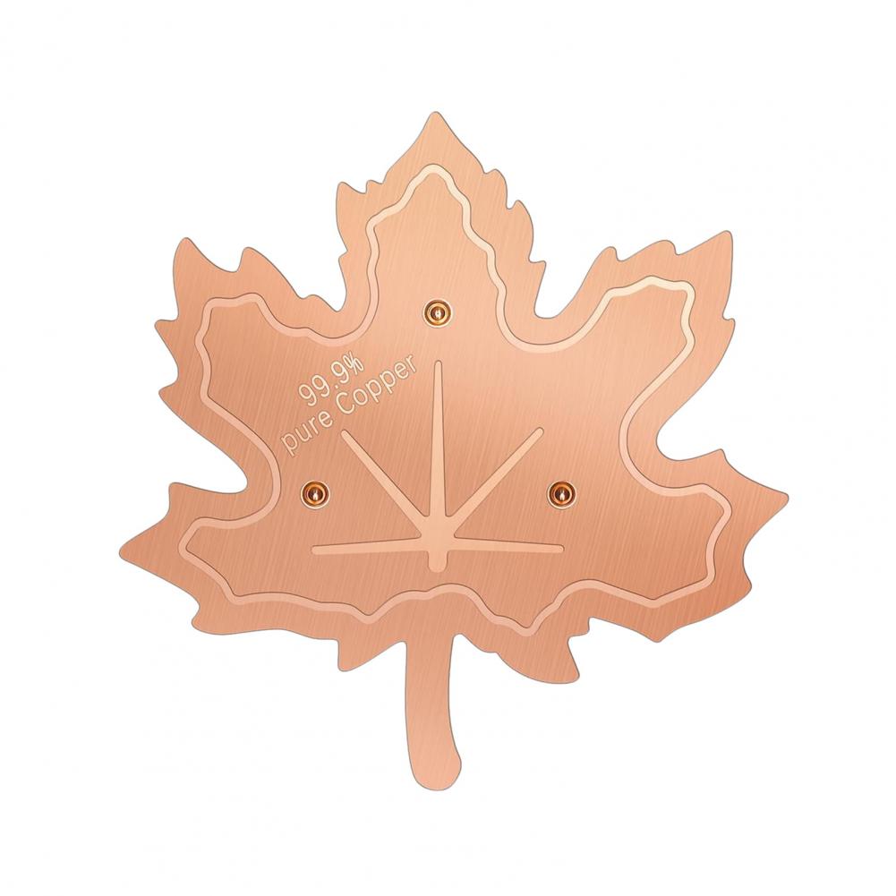 

Bird Bath Purifier 99.99% Pure Bird Bath Disk 0.6mm Thick Maple Leaf Purification Disk with Triple-point Support for Outdoor