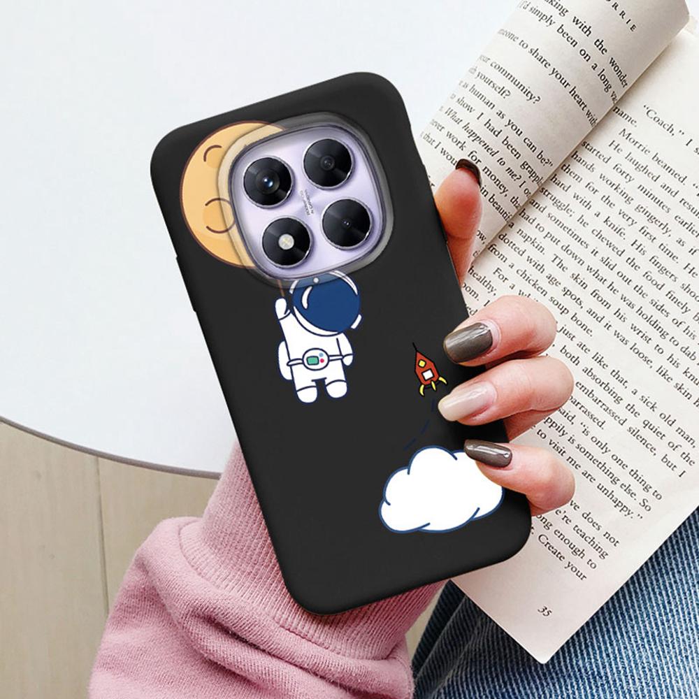 Space Astronaut Star Pattern Shockproof Phone Case For Xiaomi Redmi Note 15 Pro 5G 15C Silicone Soft Camera Protection TPU Cover